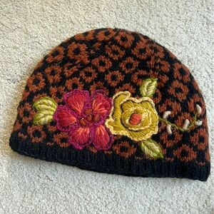 Embroidered beanie